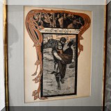 A22. Set of 4 framed opera prints. 21”h x 17”w 